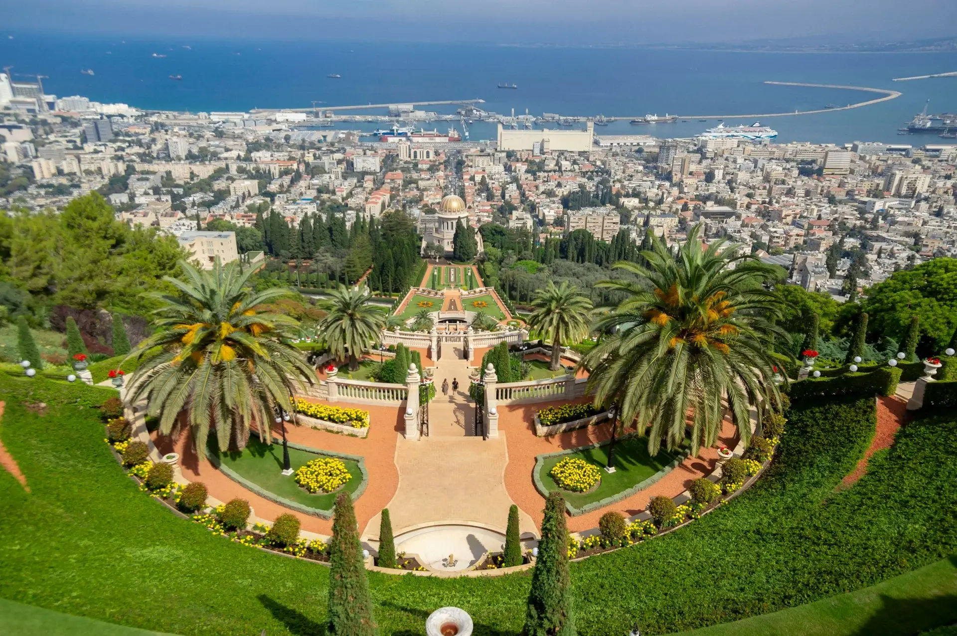 Visita gratuita a Haifa: el mirador del Jardín Bahai y el Centro Carmel
