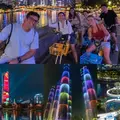 Tour in bicicletta notturno a Chengdu: Mercato sul fiume, Torri Gemelle e Fontana di Bambù
