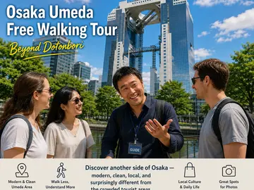 Osaka Umeda Free Walking and Food Tour