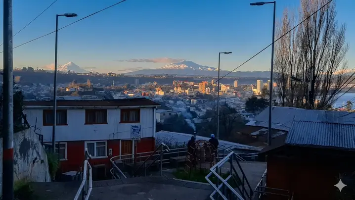 Historisches Puerto Montt, Hafenviertel, Aussichtspunkte und typischer Markt Angelmó