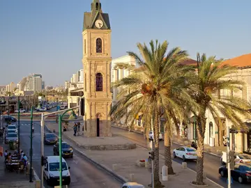 Visita de tel aviv de 1909 con arquitectura hijo