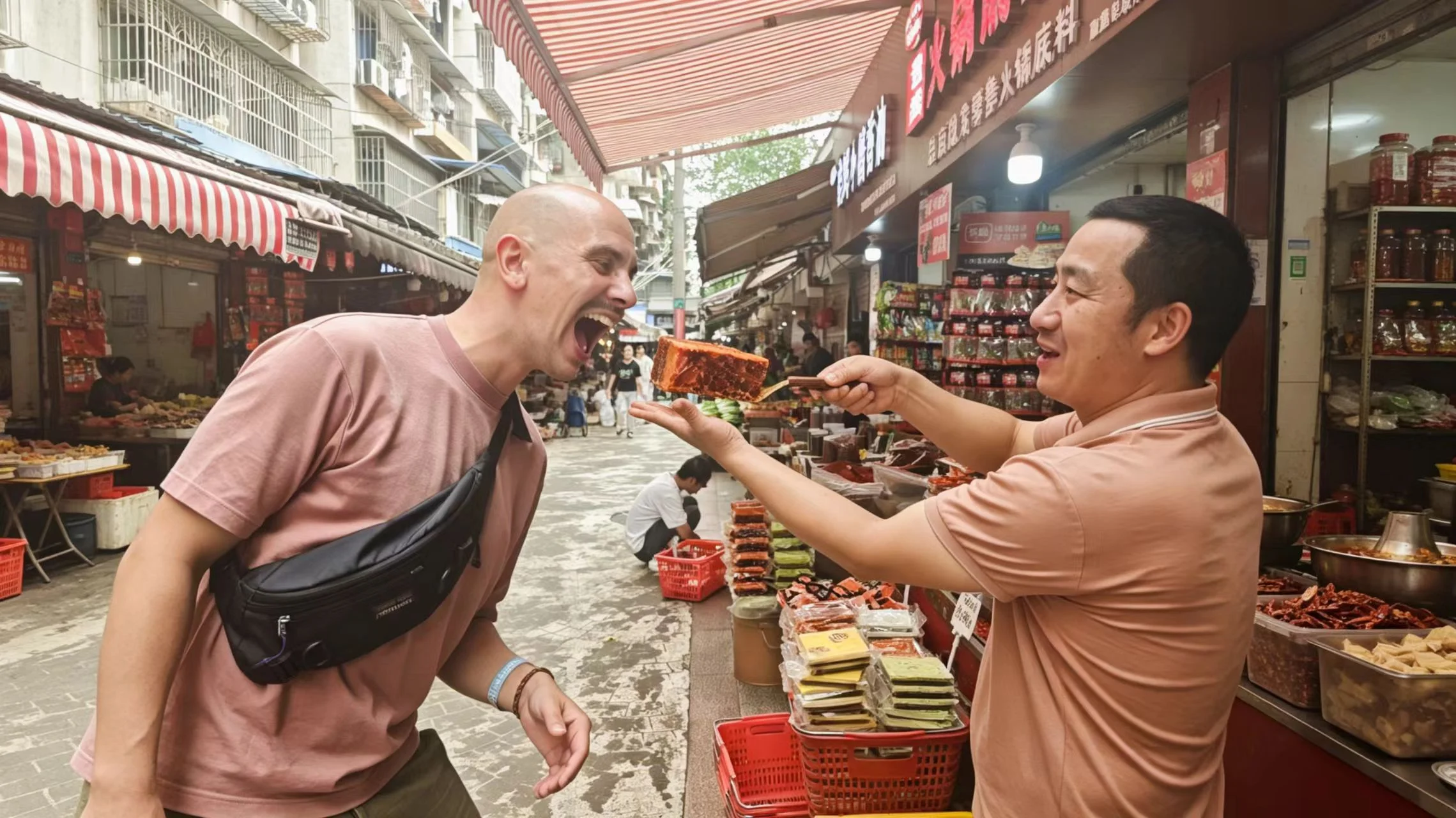 Tour a piedi tra cibo e cultura di Chengdu: mercato locale e tradizioni