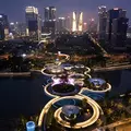 Romantic Chengdu Night Bike Tour: Night Market, Twin Towers & Bamboo Fountain