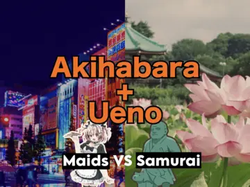 【Akihabara + Ueno 】 𝓜𝓪𝓲𝓭𝓼 💕 VS 𝔖𝔞𝔪𝔲𝔯𝔞𝔦 ⚔️🍵 De la tradición antigua a la cultura pop