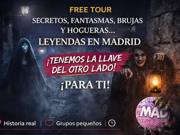 Free Tour Secretos, fantasmas, brujas y hogueras… leyendas en Madrid 👻🔥 🗝️