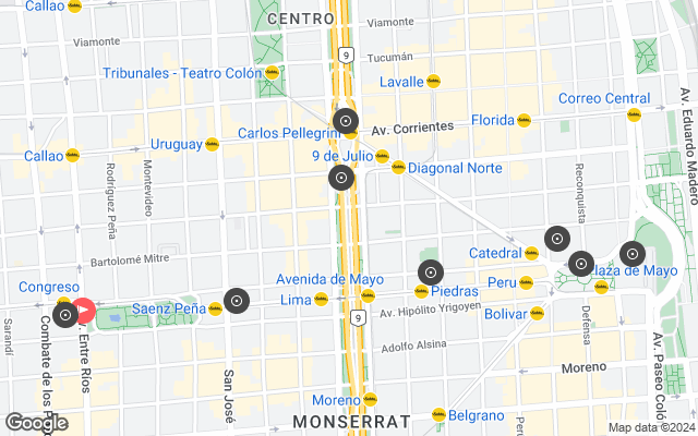 Tour map
