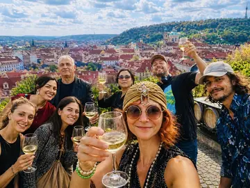 Sunset Wine Walk (Prague Castle, Vineyard & Hradčany)