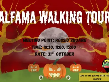 Tour a pie esencial de Halloween: Descubre el famoso Alfama con la vista exterior del Castillo de San Jorge