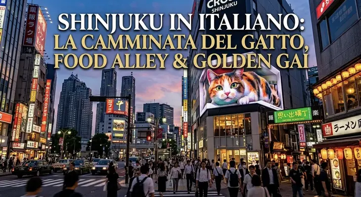 Shinjuku: vicolo dei gatti, del cibo e passeggiata Golden Gai