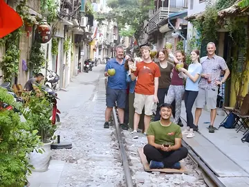 Ho Chi Minh Mausoleum & Garden & Hoa Lo Prison Museum & Train Street