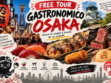 Free tour gastronómico Osaka centro