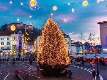 🎄Ljubljana Weihnachtsmarkt & Stadtrundgang mit festlichen Verkostungen🍷