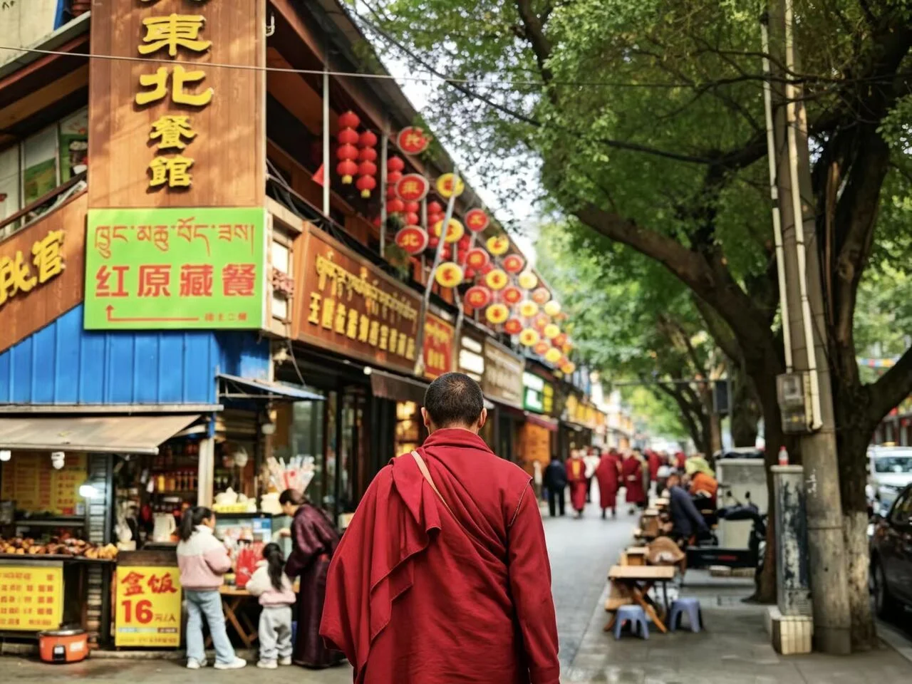 Tour a piedi di Chengdu: Quartiere Tibetano e Storia dei Tre Regni