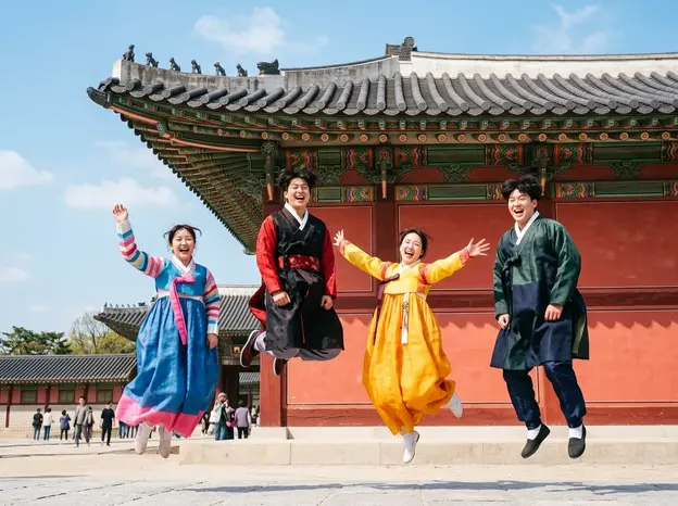 📸 Snapshots in Hanbok 🎎 Your Photoshoot at Gyeongbokgung Palace! 📸 