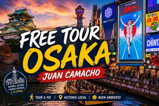 KOSTENLOSE TOUR Osaka bei Sonnenuntergang: Tennoji, Shinsekai, Dotonbori und Amemura