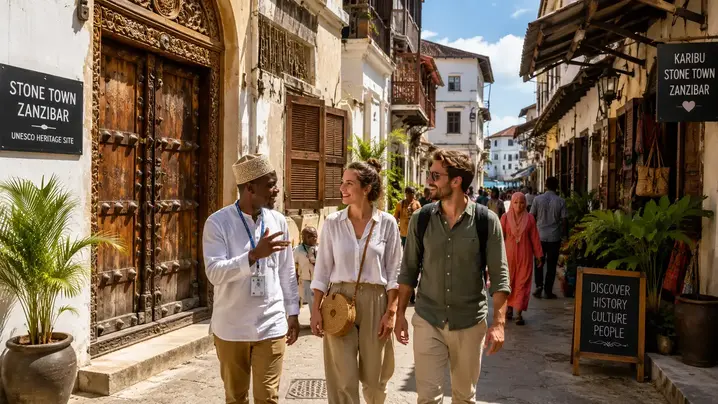 Recorrido histórico gratuito por la ciudad de Zanzíbar