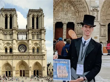 Visita guiada de la Catedral de Notre-Dame (interior y exterior) con vestimenta del siglo XIX