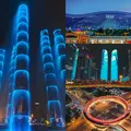 Tour gastronómico nocturno cyberpunk por Chengdu | Torres Gemelas, fuente de bambú y mercado callejero local auténtico (máximo 6 personas)