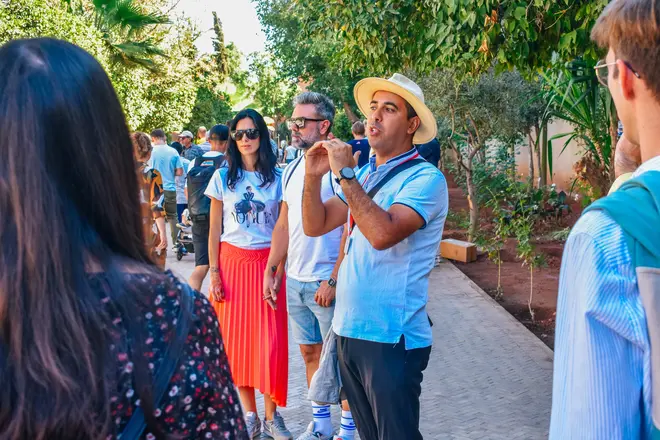 Old Town, Jamaa El Fna Square, Bahia Palace, Almohad Kasbah, Koutoubia Mosque and more 2h30 (Available in Spanish, Italian)