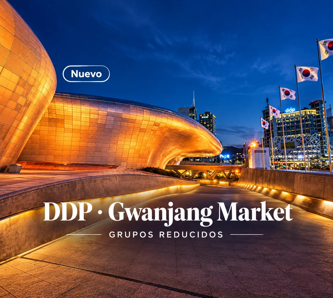 Seúl moderno y tradicional: DDP & Mercado Gwangjang