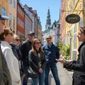 Medieval tour at nightfall