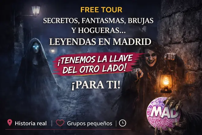 Free Tour Secrets, ghosts, witches and bonfires… legends in Madrid 👻🔥 🗝️