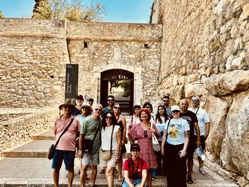 Tarragona van Rambla Nova naar de oude stad