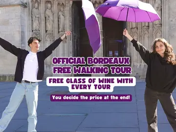 ☂️📍 | Offizieller Bordeaux-Rundgang | Mit 🍷 Gutschein für ein kostenloses Glas Wein ☂️