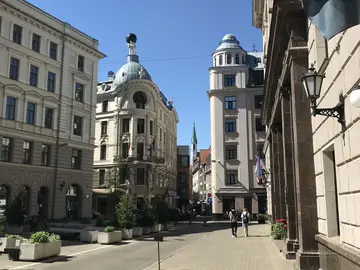 Diversité architecturale de la vieille ville de Riga