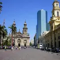 Plaza de Armas, Calle del Rey, Santiago Colonial y Actual 