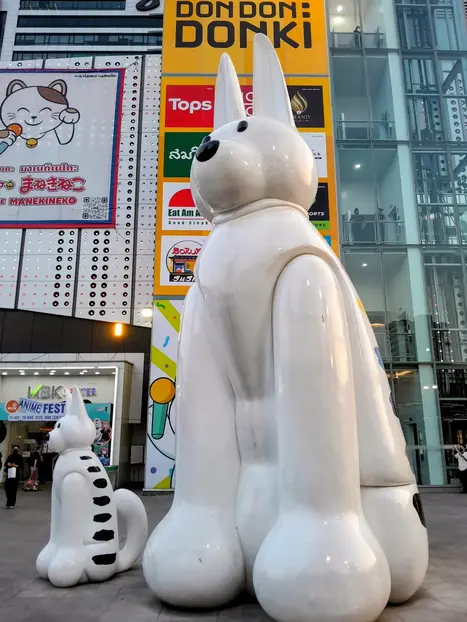 Downtown Bangkok, Skytrain + boat